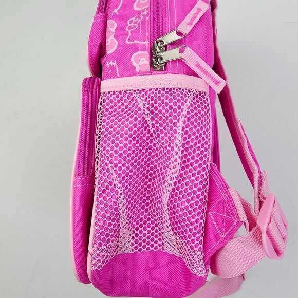 Hello Kitty Pink Backpack Adjustable Strap Two Front Pockets Two Side Pockets - Picture 9 of 10